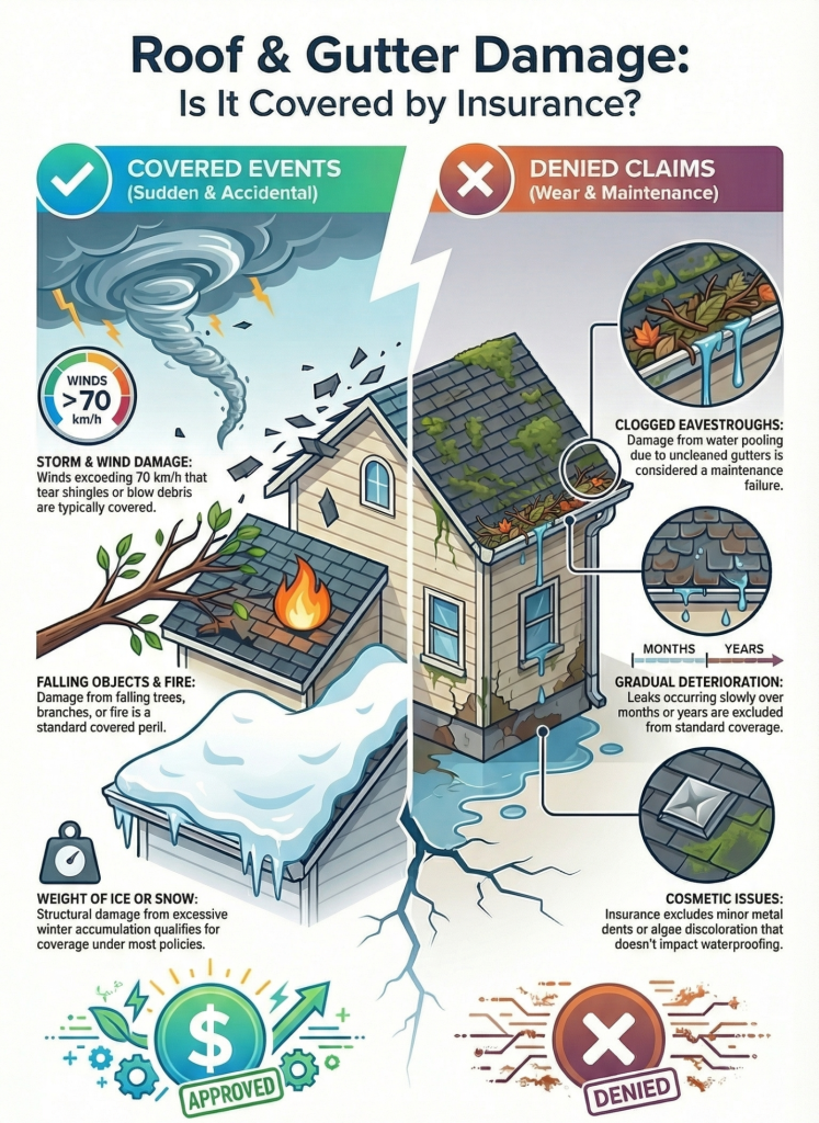 what insurance covers roof damage