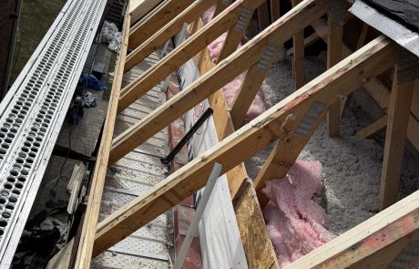 Sistered Rafters, Plywood & Clean Soffits